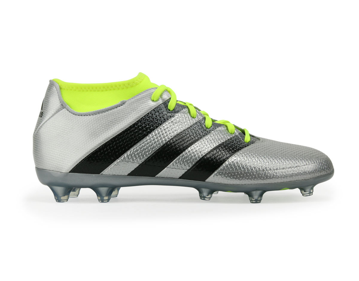 adidas Men's ACE 16.2 Primemesh FG/AG Silver Metalic/Core Black