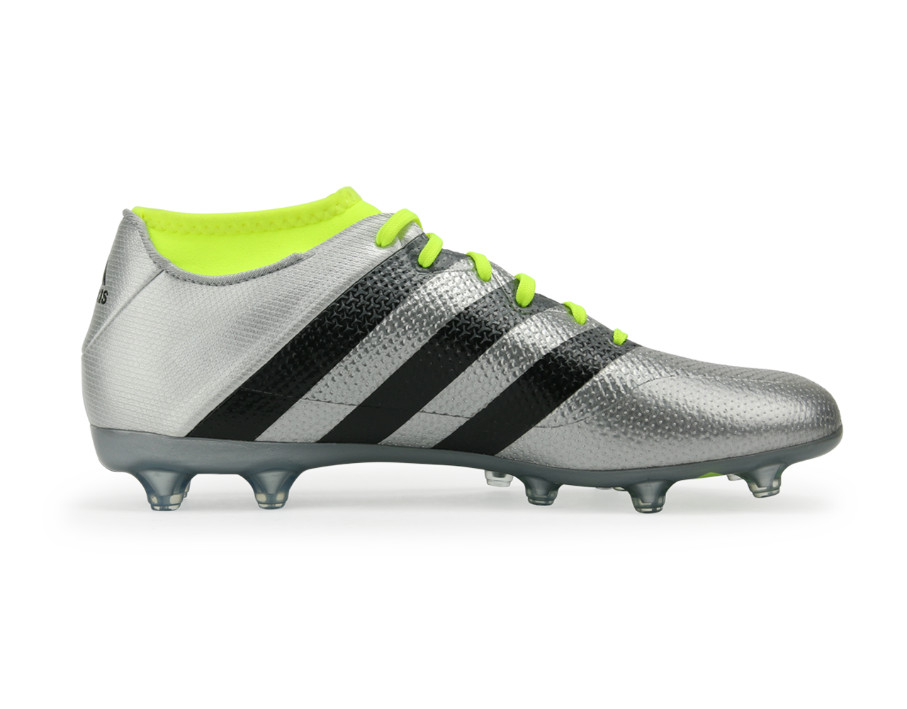 adidas Men's ACE 16.2 Primemesh FG/AG Silver Metalic/Core Black/Solar Yellow