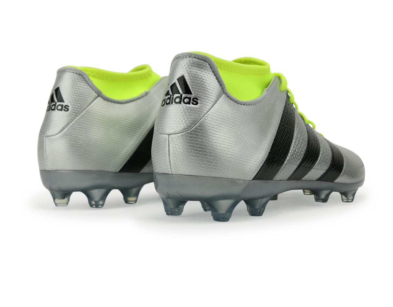 adidas Men's ACE 16.2 Primemesh FG/AG Silver Metalic/Core Black/Solar Yellow