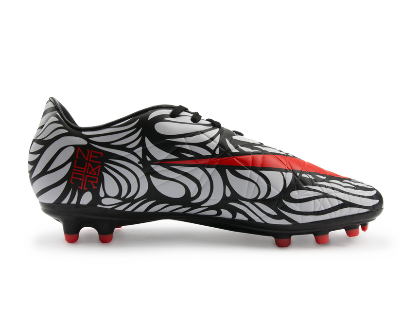 Nike Men's Hypervenom Phelon FG Black/Bright Crimson/White