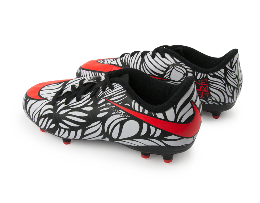 Nike Men's Hypervenom Phelon FG Black/Bright Crimson/White
