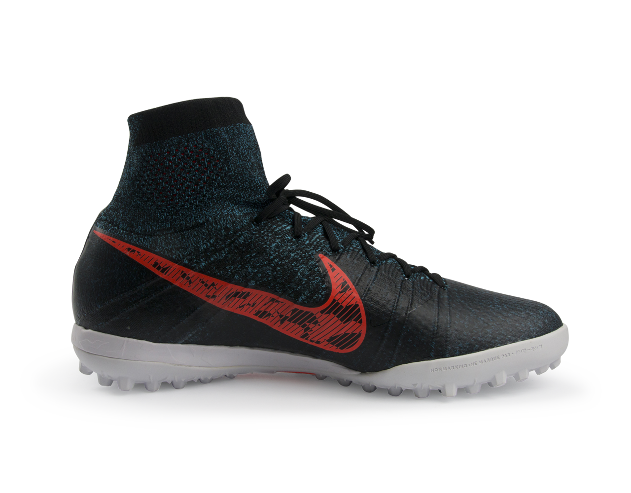 Nike Men's Elastico Superfly Turf Soccer Shoes Black/Total Crimson/Total Crimson