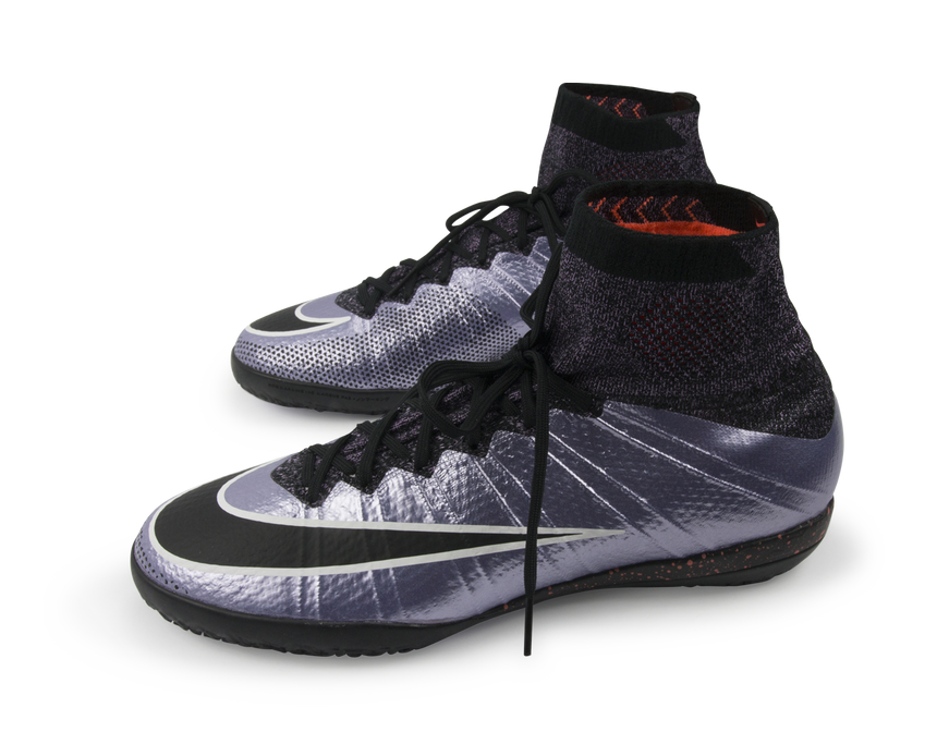 Nike Men's MercurialX Proximo Indoor Soccer Shoes Urban Lilac/Bright Mango/Black