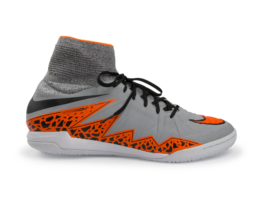 Nike Men's Hypervenom Proximo Indoor Soccer Shoes Wolf Grey/Total Orange/Black