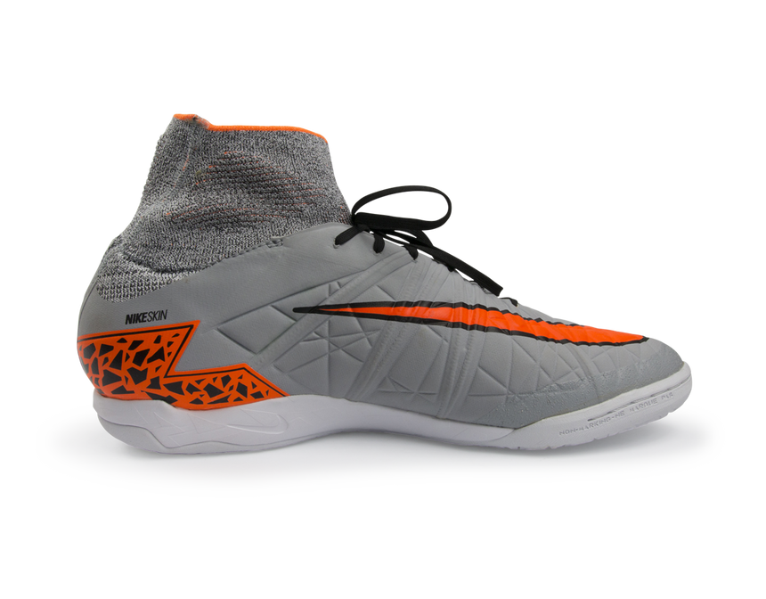 Nike Men's Hypervenom Proximo Indoor Soccer Shoes Wolf Grey/Total Orange/Black