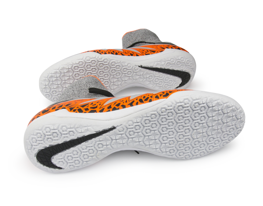 Nike Men's Hypervenom Proximo Indoor Soccer Shoes Wolf Grey/Total Orange/Black