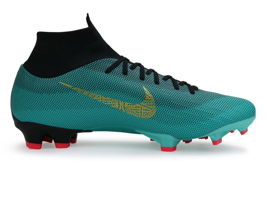Nike Men's Mercurial CR7 Superfly 6 Pro FG Clear Jade/Hyper Turquoise