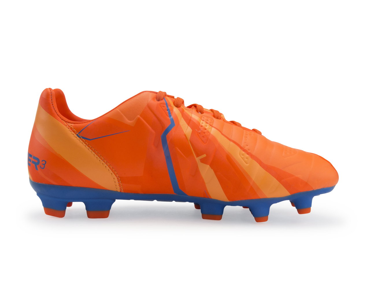 PUMA Kids evoPOWER 3 H2H FG Orange Clown Fish/Electric Blue Lemonade