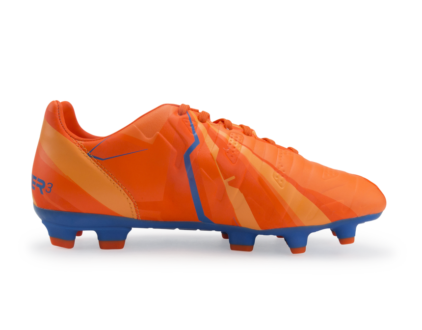 PUMA Kids evoPOWER 3 H2H FG Orange Clown Fish/Electric Blue Lemonade