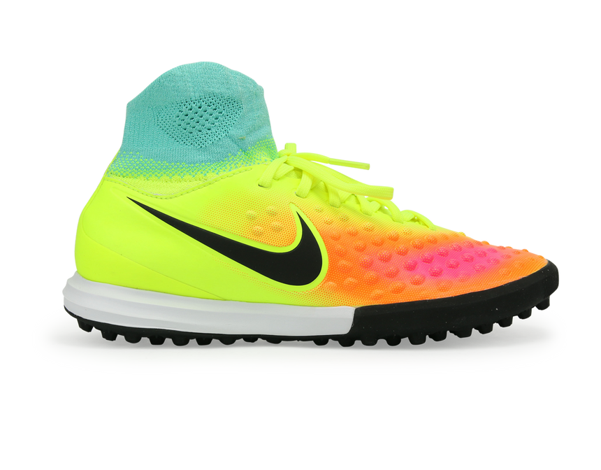 Nike Kids MagistaX Proximo Turf Soccer Shoes Volt/Black/Total Orange