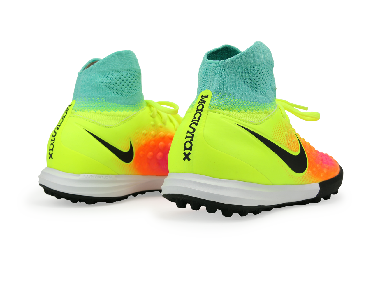 Nike Kids MagistaX Proximo Turf Soccer Shoes Volt/Black/Total Orange