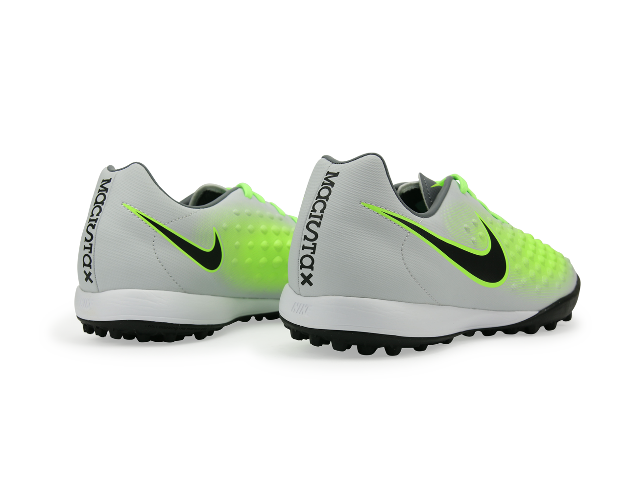 Nike Men's MagistaX Onda II Turf Soccer Shoes Pure Platinum/Black/Ghost Green