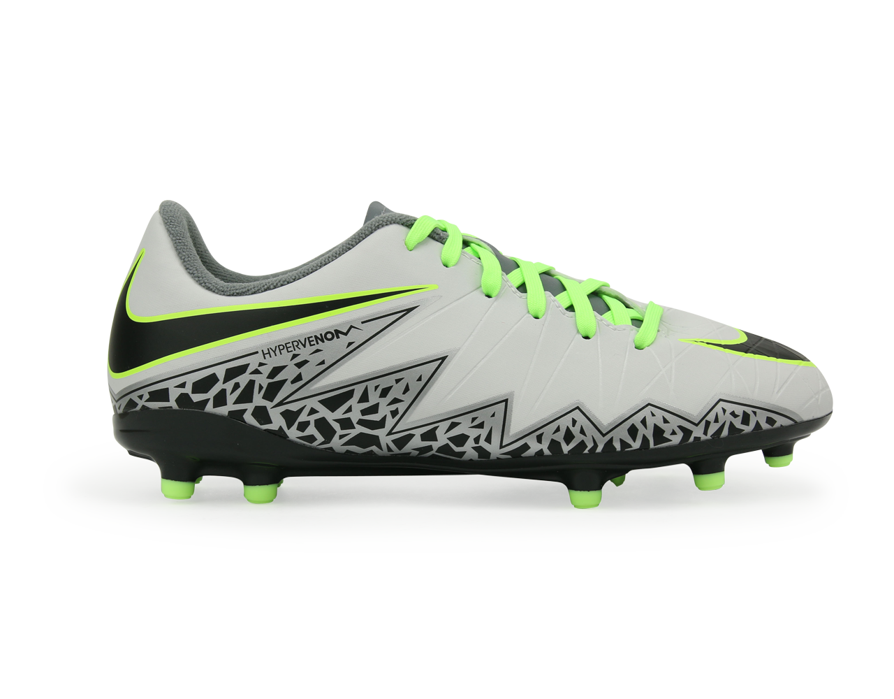 Nike Kids Hypervenom Phelon II FG Pure Platinum/Black/Ghost Green
