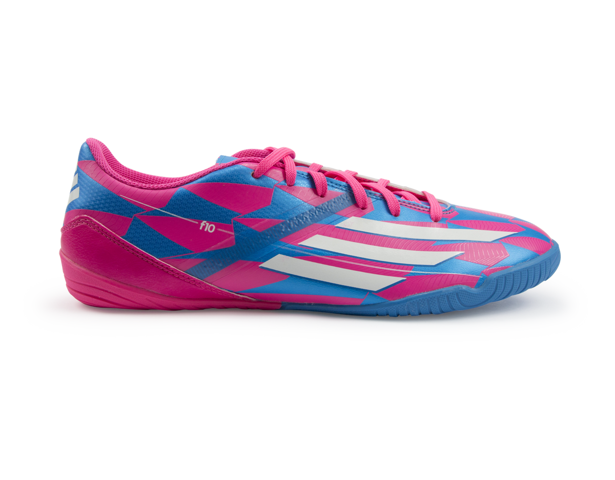 Hueso Bienes Lingüística Adidas Men's F10 (Messi) Indoor Soccer Shoes Solar Pink/White/Solar Bl –  Azteca Soccer