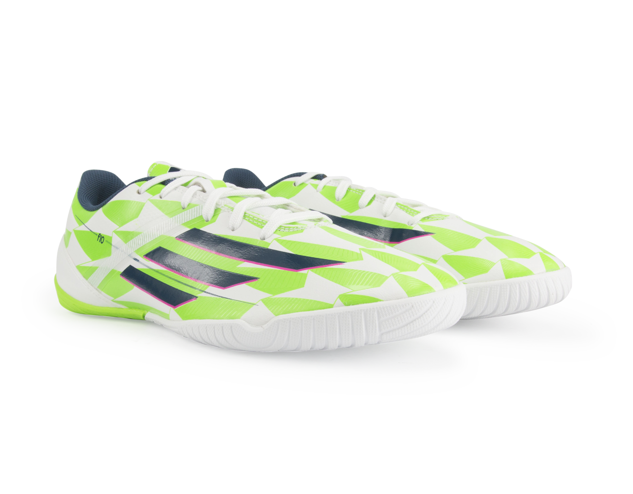 adidas Men's F10 Indoor Soccer Shoes White