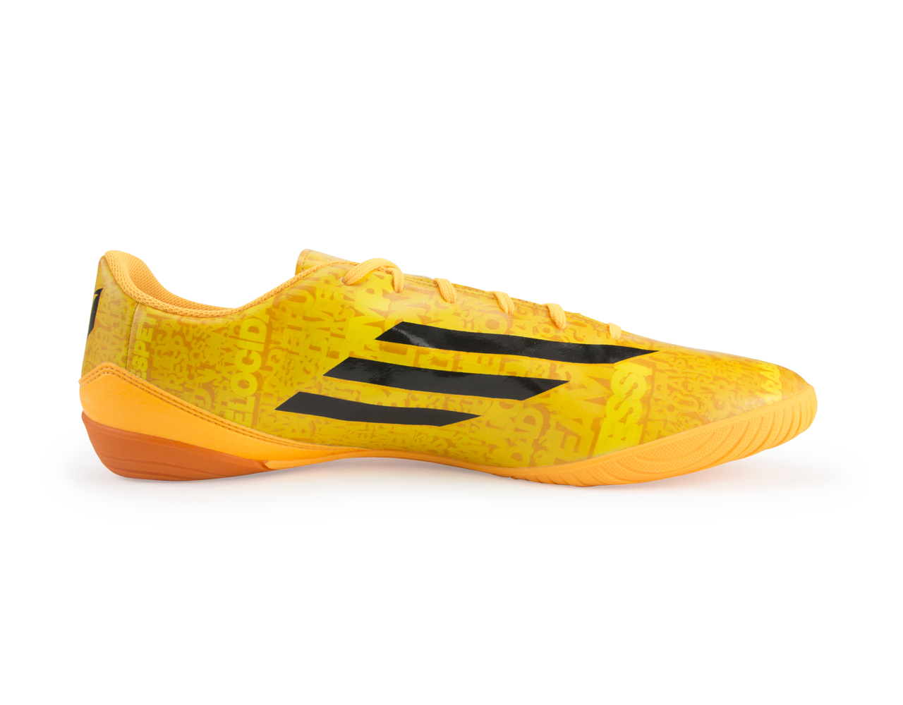 adidas Men's F10 Indoor Soccer Shoes Messi Solar Gold/Black