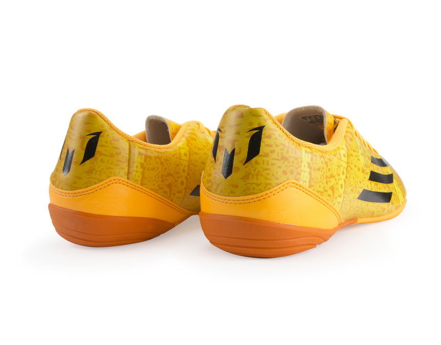 adidas Men's F10 Indoor Soccer Shoes Messi Solar Gold/Black