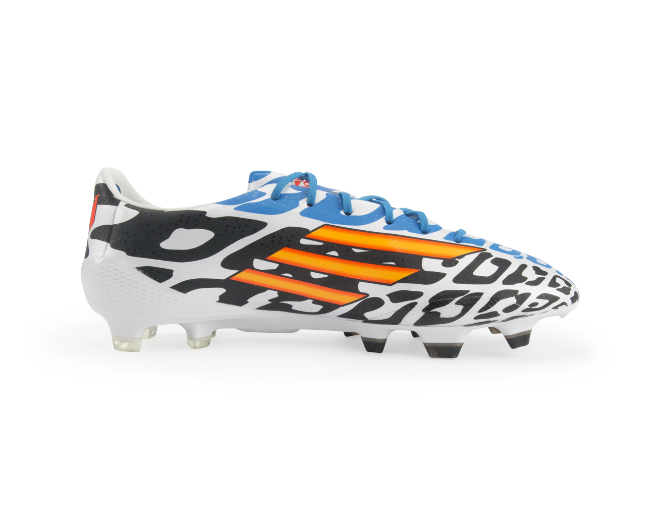 adidas Men's F50 adizero FG Messi (Battle Pack) White/Neon Orange/Black