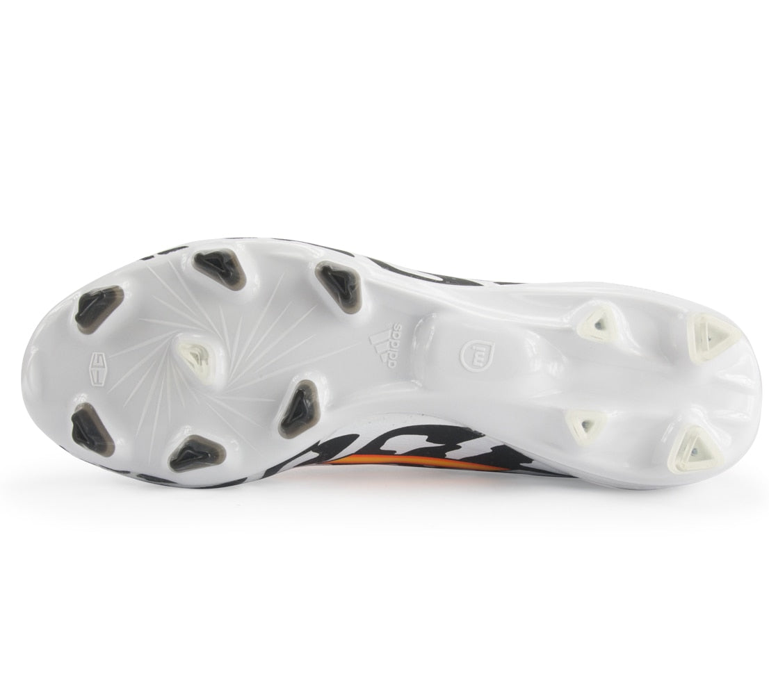 adidas Men's F50 adizero FG Messi (Battle Pack) White/Neon Orange/Black