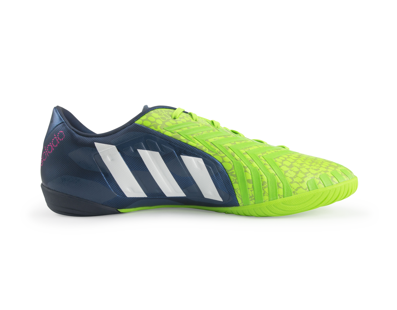 adidas Men's Predator Absolado Instinct Indoor Soccer Shoes Rich Blue/Running White/Neon Green