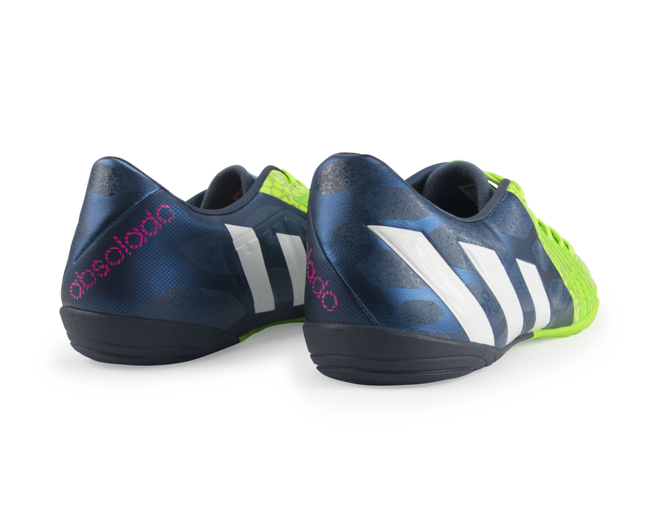 adidas Men's Predator Absolado Instinct Indoor Soccer Shoes Rich Blue/Running White/Neon Green