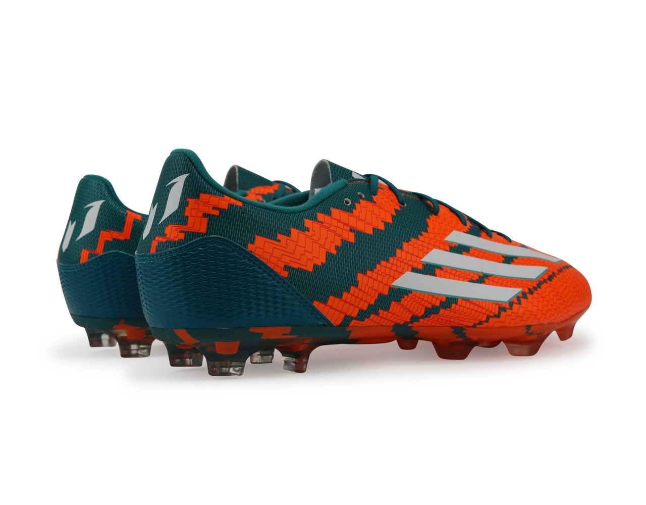 adidas Men's Messi 10.2 FG Power Teal/White/Solar Orange