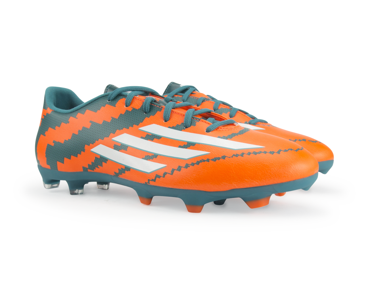adidas Men's Messi 10.3 FG Power Teal/White/Solar Orange
