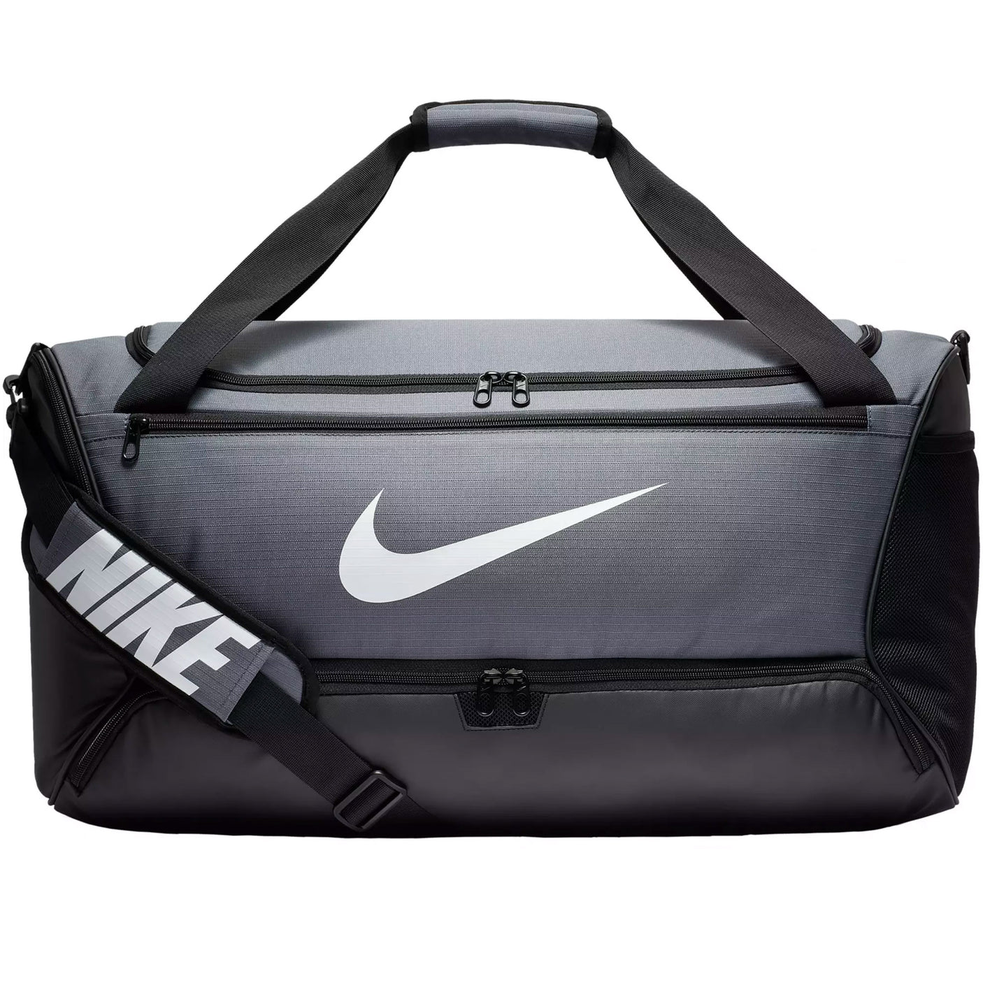 Nike Brasilia Medium Training Duffel Bag Grey/Black Front