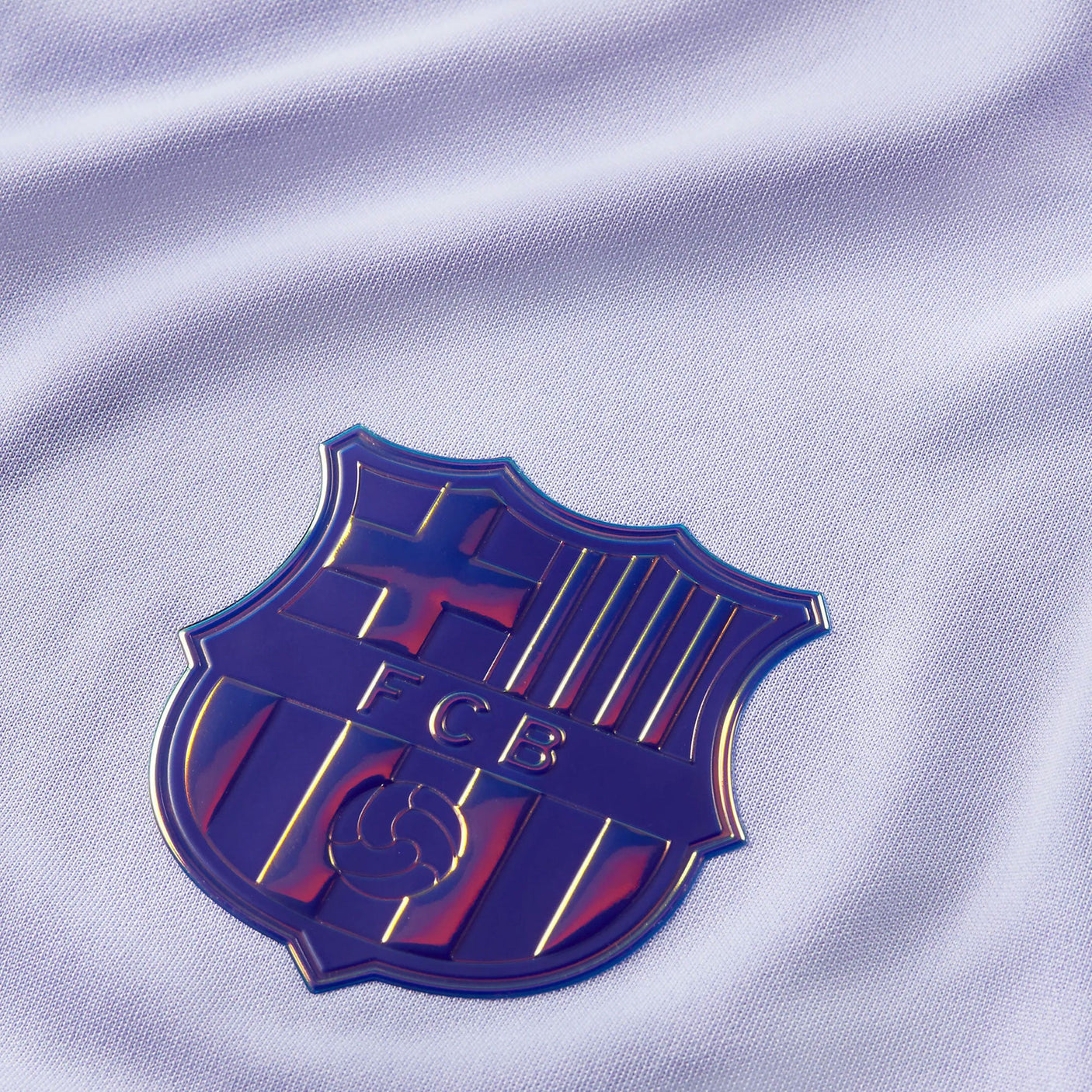 Nike Kids FC Barcelona 2021/22 Away Jersey Purple Pulse Crest
