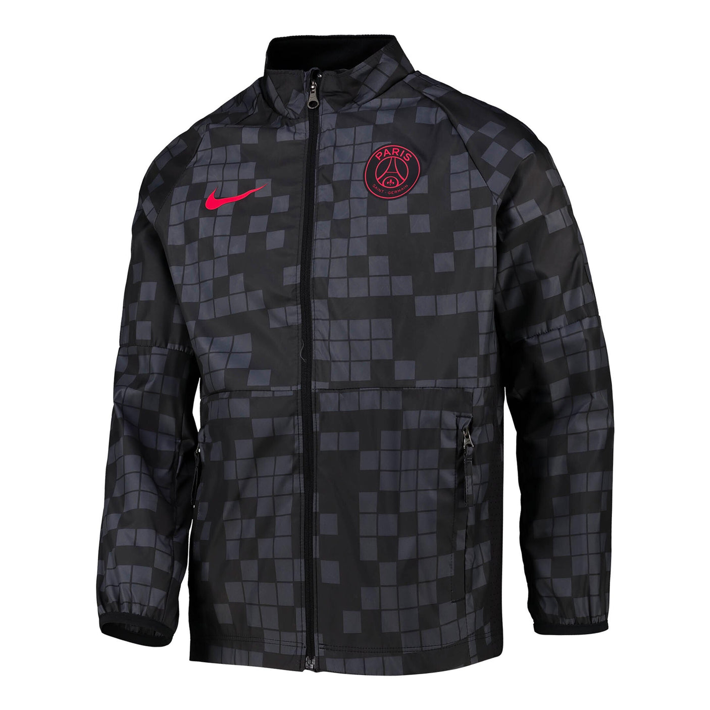 Nike Kids PSG 2021/22 Academy Jacket Dark Grey/Red Front