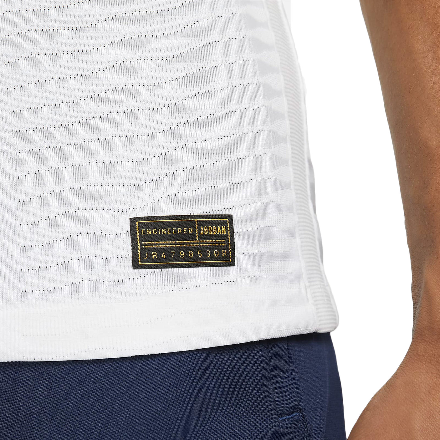 Nike Mens PSG 2021/22 Dri-Fit ADV Fourth Match Jersey White/Navy Tag