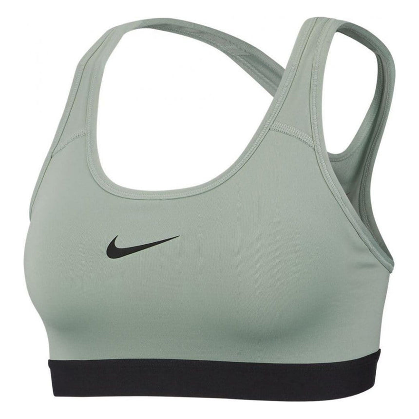 Nike Womens Pro Classic Padded Sports Bra Pistachio/Black Front