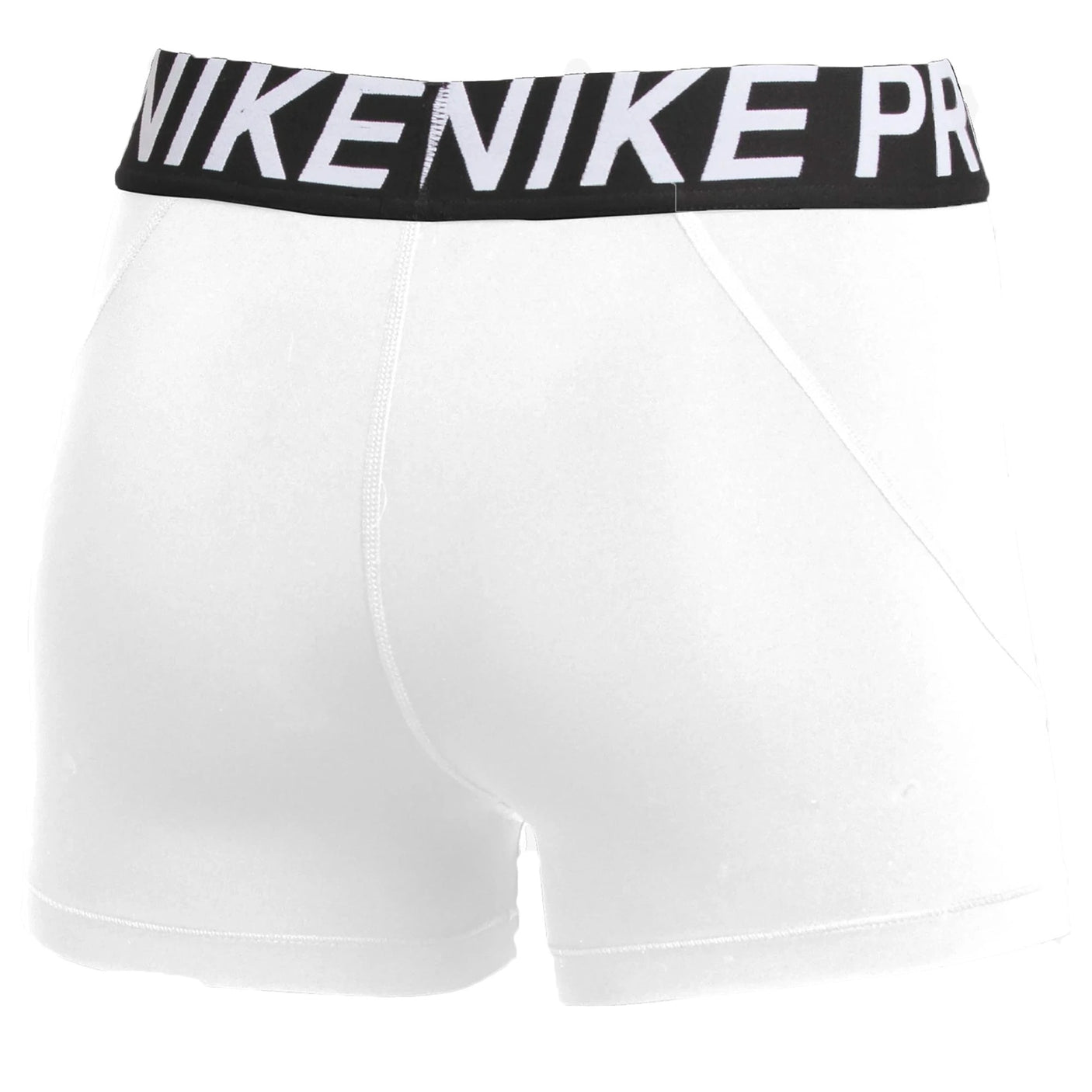 Nike Womens Pro Tight 5 Shorts White/Black Back