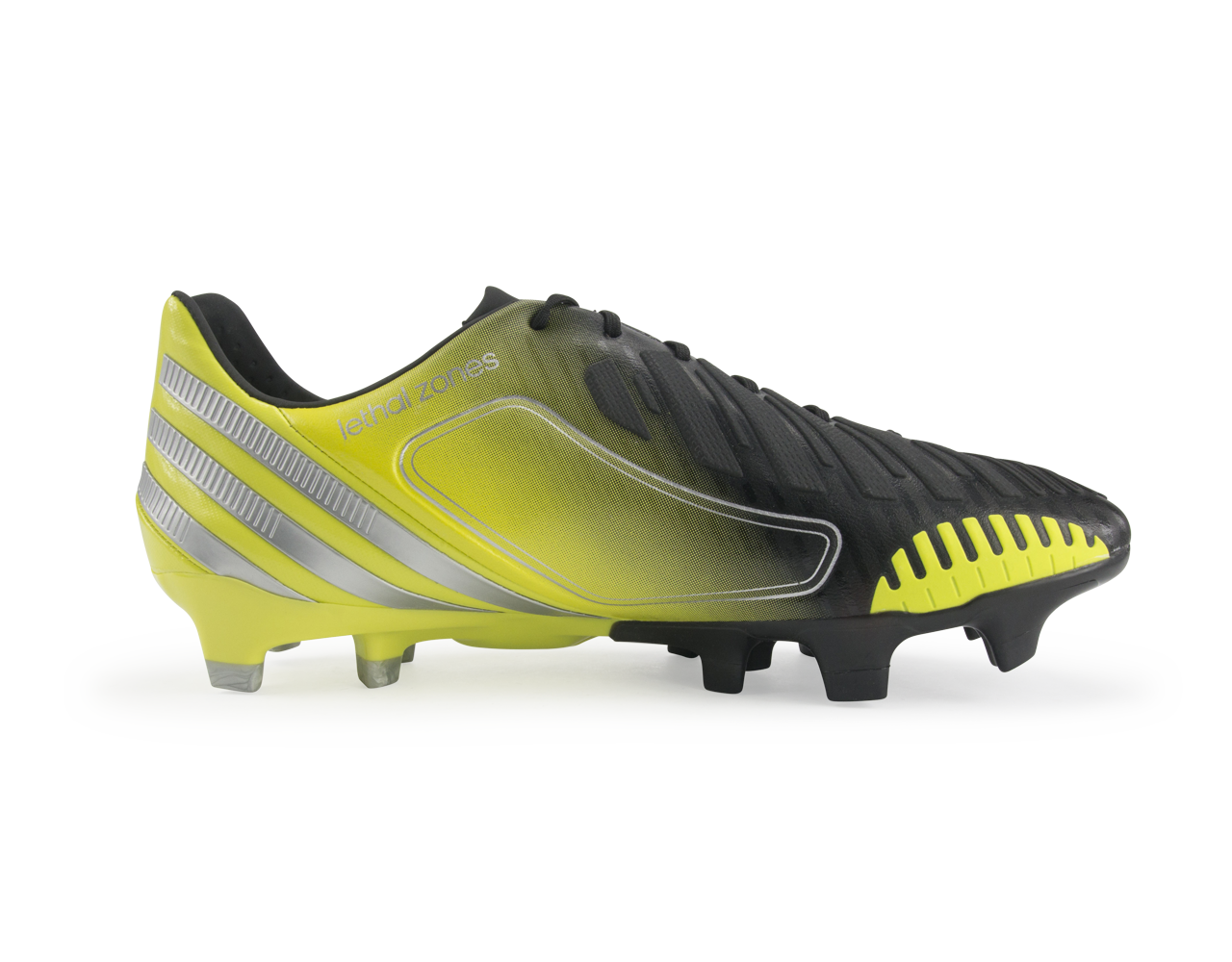 adidas Men's Predator LZ TRX FG Black/Neon Lime-White-Metallic Silver