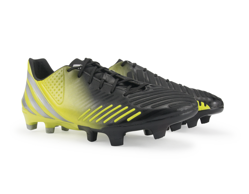 adidas Men's Predator LZ TRX FG Black/Neon Lime-White-Metallic Silver