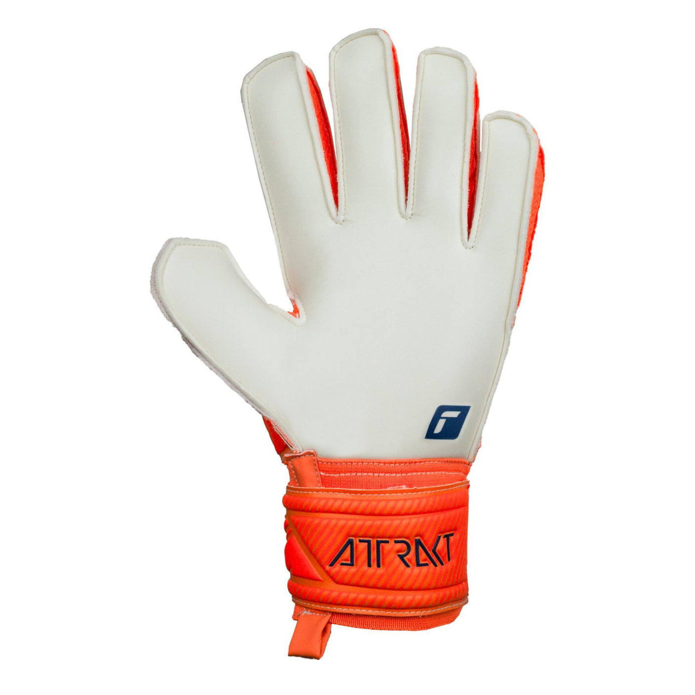 Reusch Mens Goalkeeper Attrakt Solid Gloves Orange/Blue Right
