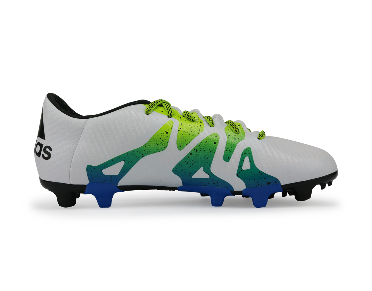 adidas Men's X 15.3 FG/AG White/Core Black/Solar Slime
