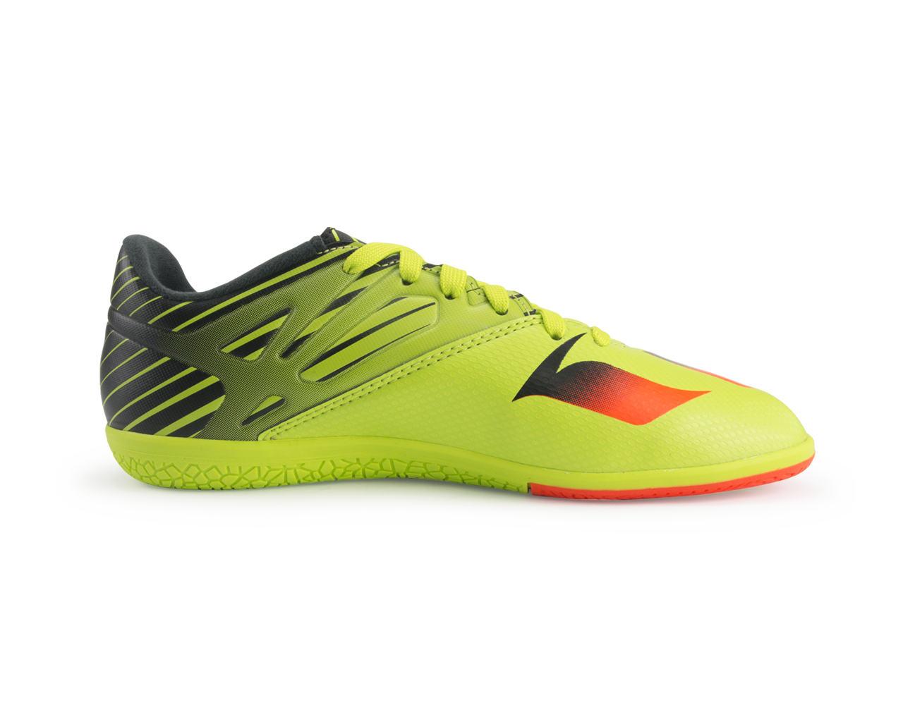 adidas Kids Messi 15.3 Indoor Soccer Shoes Semi Solar Slime/Solar Red/Black