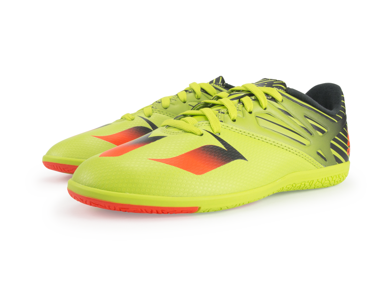 adidas Kids Messi 15.3 Indoor Soccer Shoes Semi Solar Slime/Solar Red/Black
