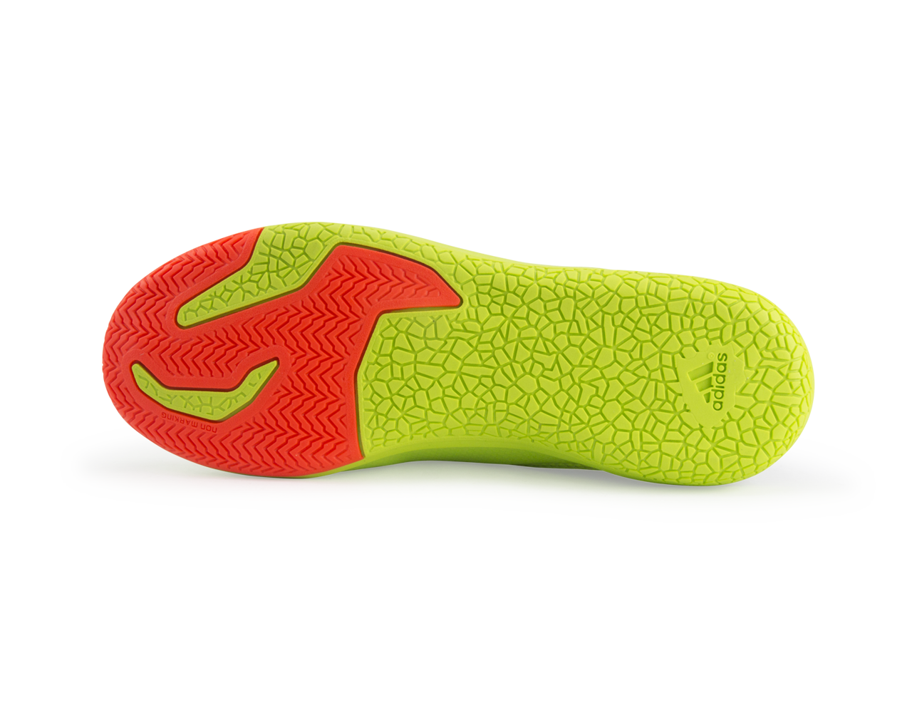 adidas Kids Messi 15.3 Indoor Soccer Shoes Semi Solar Slime/Solar Red/Black