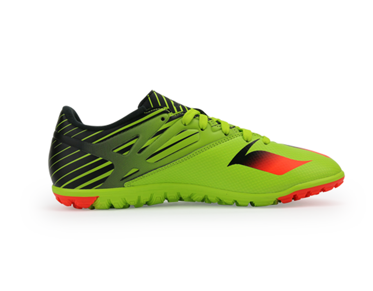 adidas Men's Messi 15.3 Turf Soccer Shoes Semi Solar Slime/Solar Red/Core Black