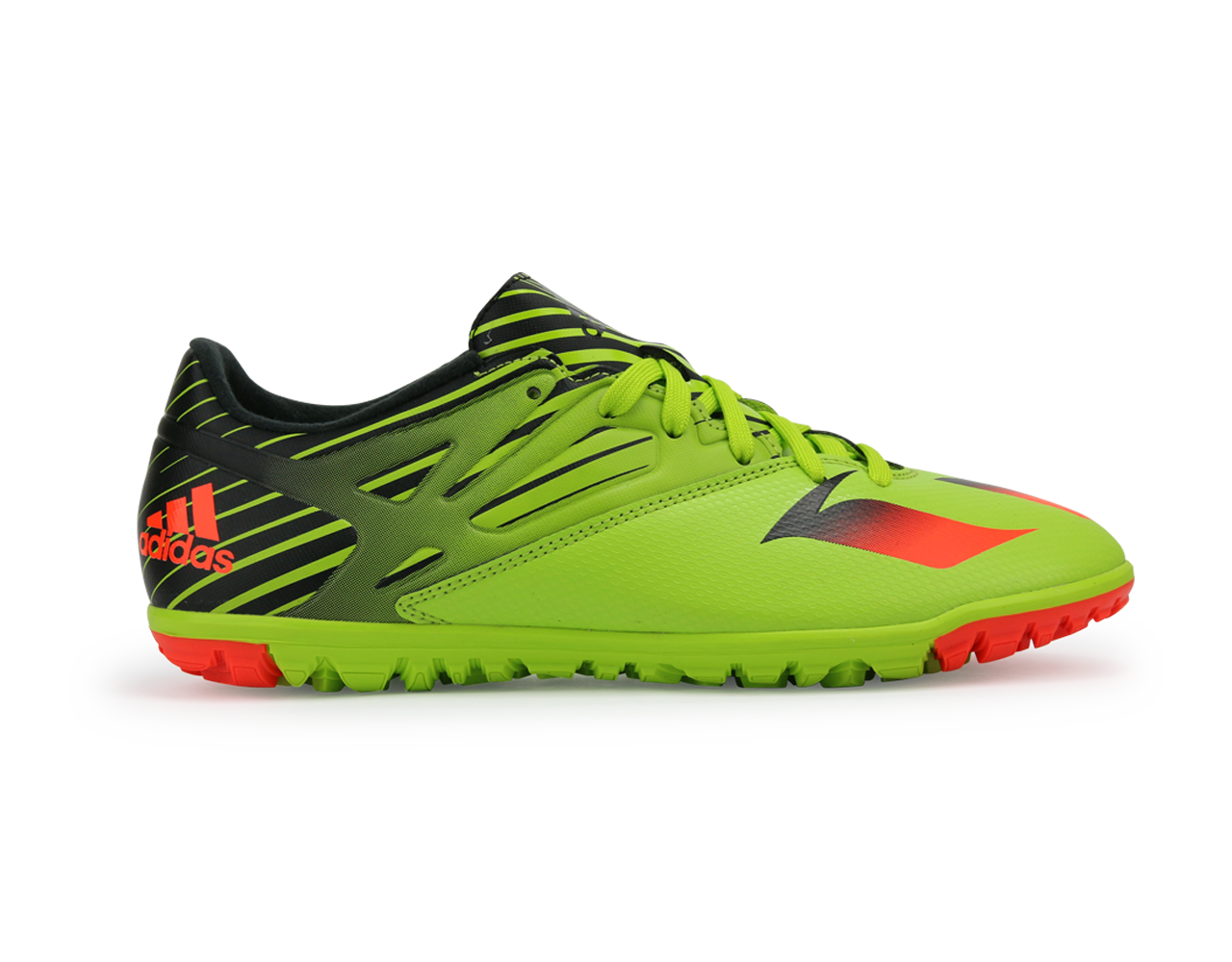 adidas Men's Messi 15.3 Turf Soccer Shoes Semi Solar Slime/Solar Red/Core Black