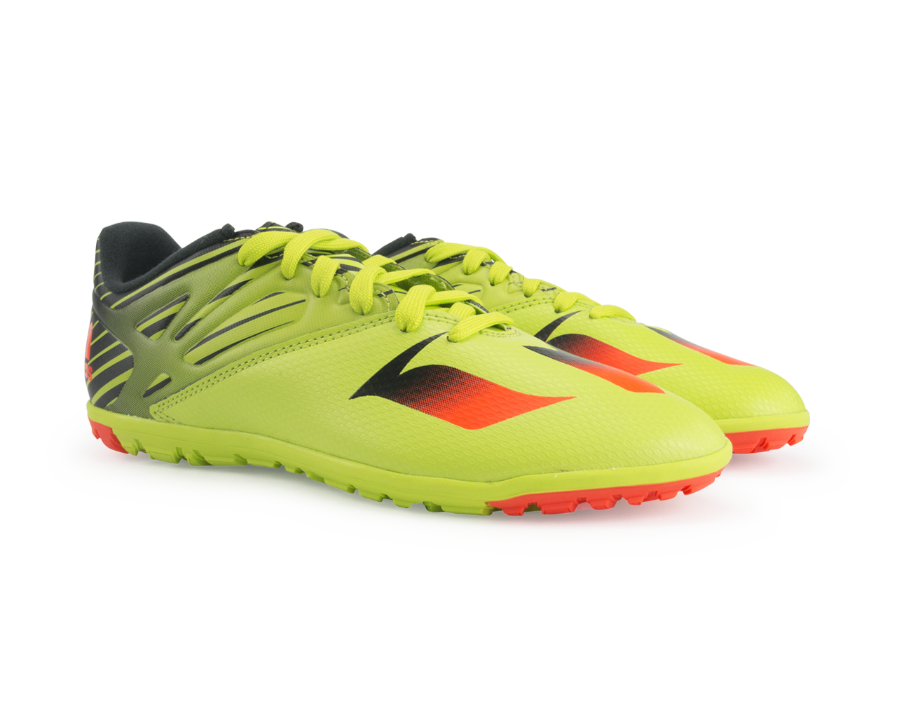 adidas Kids Messi 15.3 Turf Soccer Shoes Semi Solar Slime/Solar Red/Black