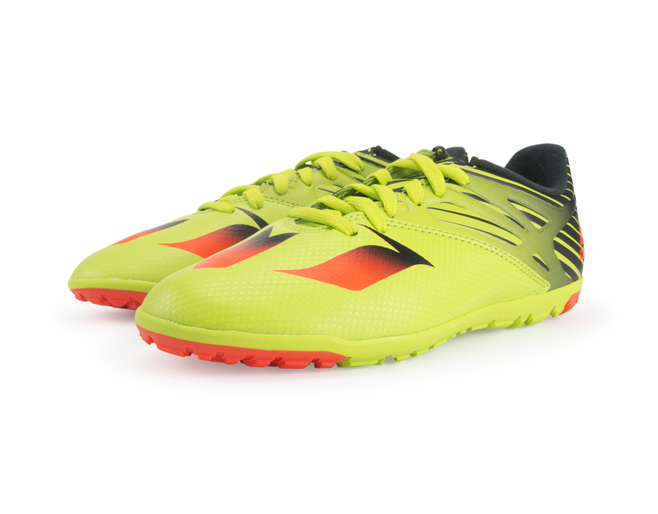 adidas Kids Messi 15.3 Turf Soccer Shoes Semi Solar Slime/Solar Red/Black