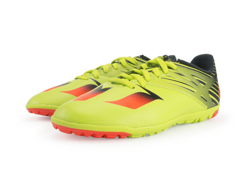 adidas Kids Messi 15.3 Turf Soccer Shoes Semi Solar Slime/Solar Red/Black