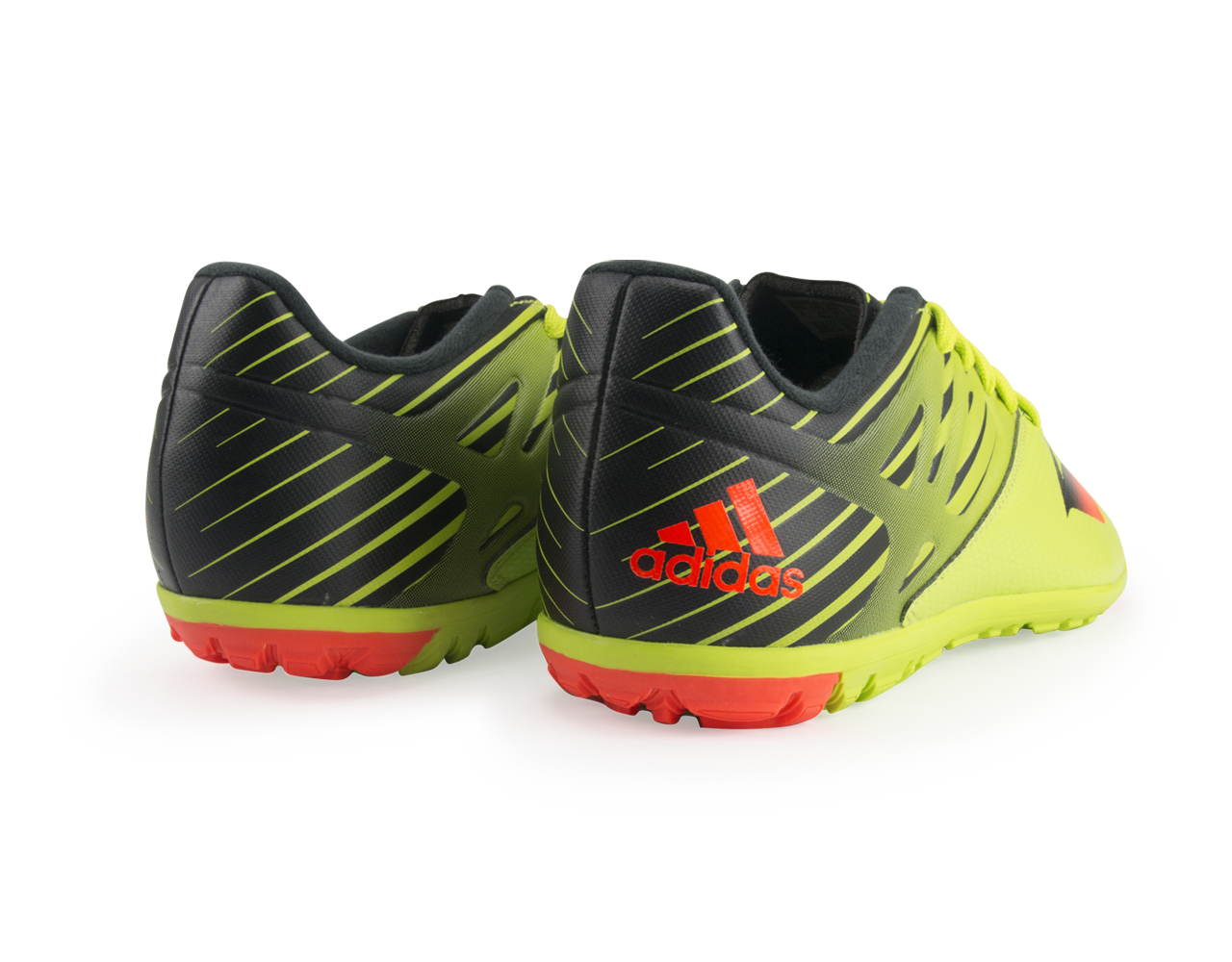 adidas Kids Messi 15.3 Turf Soccer Shoes Semi Solar Slime/Solar Red/Black
