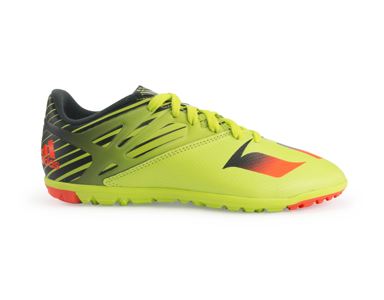 adidas Kids Messi 15.3 Turf Soccer Shoes Semi Solar Slime/Solar Red/Black