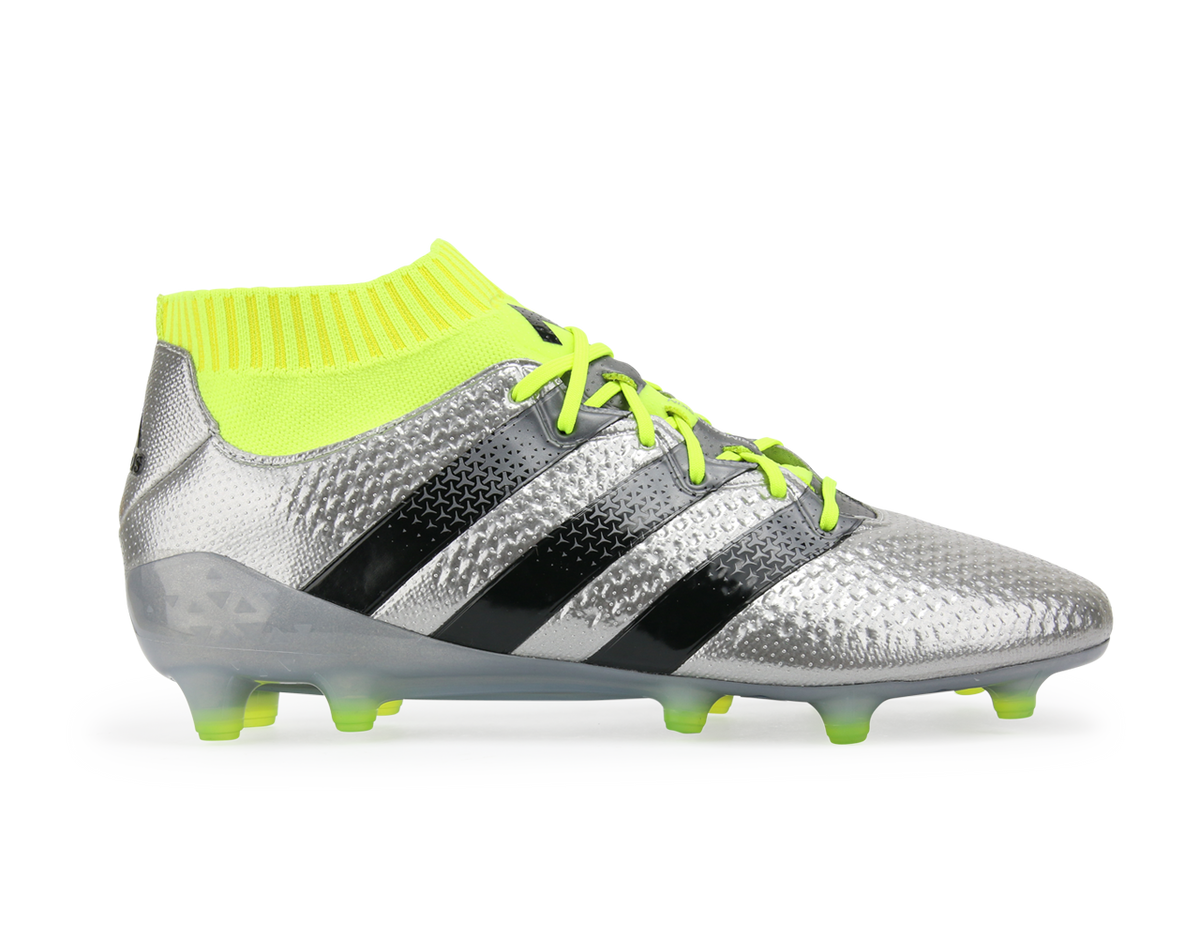 adidas Men's ACE 16.1 Primeknit FG/AG Silver Metalic/Core Black