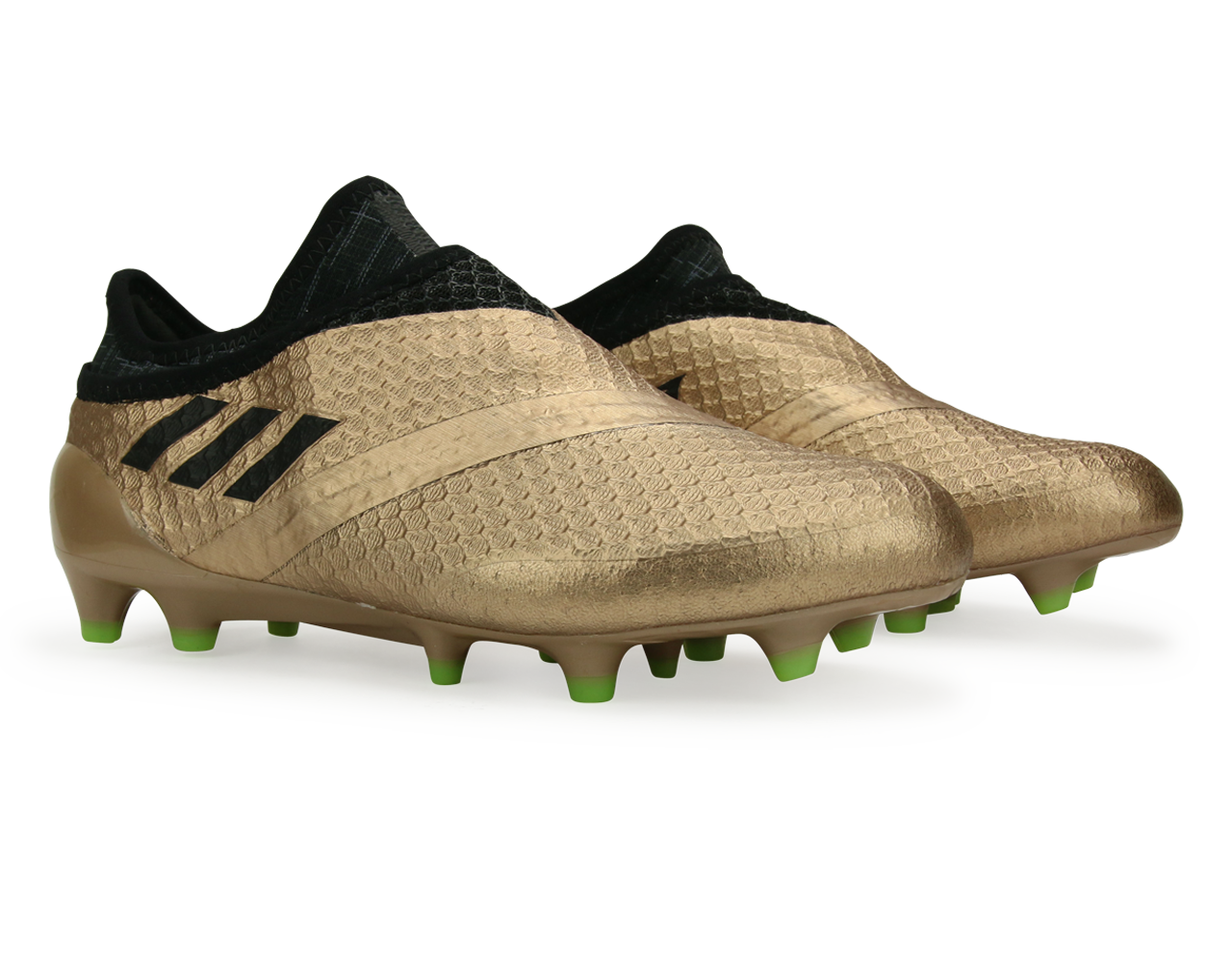 adidas Kids Messi 16+ FG Copper Metallic/Core Black/Solar Green