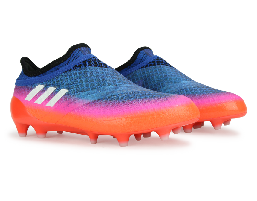 adidas Kids Messi 16+ FG PUREAGILITY Blue/White/Solar Orange